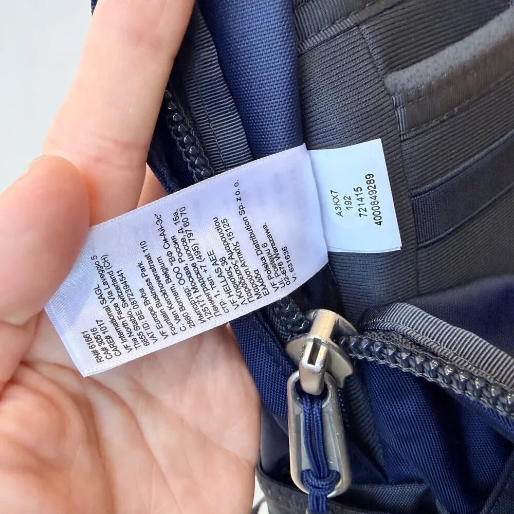 The North Face Fall Line Backpack – Navy/Gray – Customed Embroidery